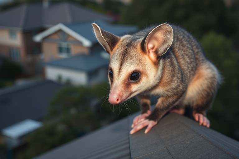 Possum in Blackburn residential area